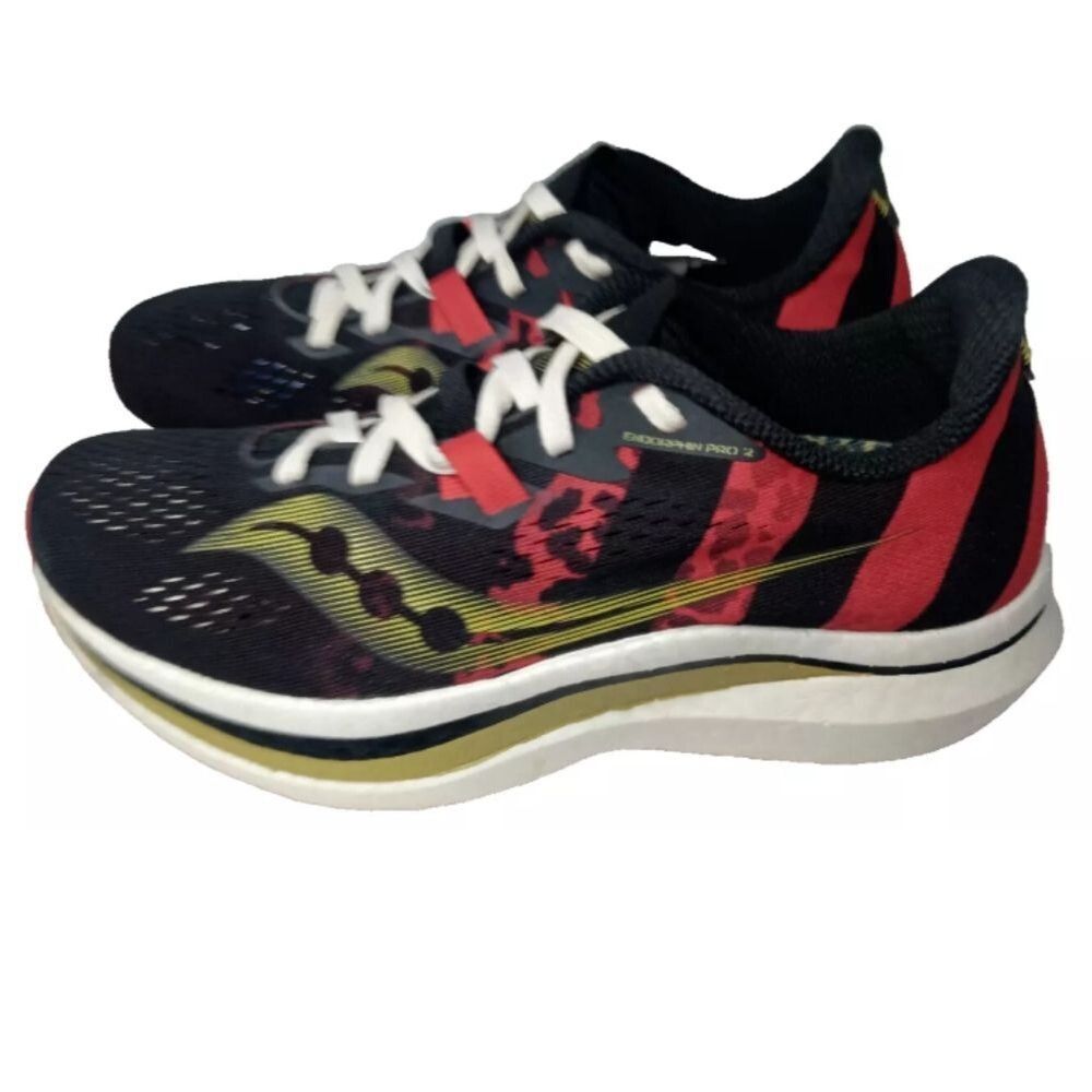 Saucony Endorphin Pro 2 Kellen Men's Shoes Size 6.5 Sneakers Black, Red, Gold